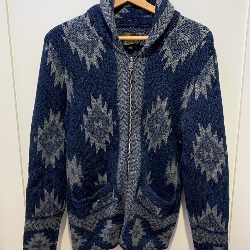 Lucky Brand Zip Up Cardigan